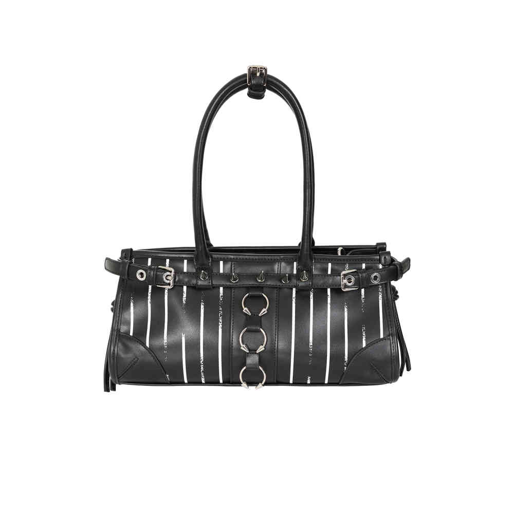 Banned - Thorne Gothic Handtas - Zwart/Wit